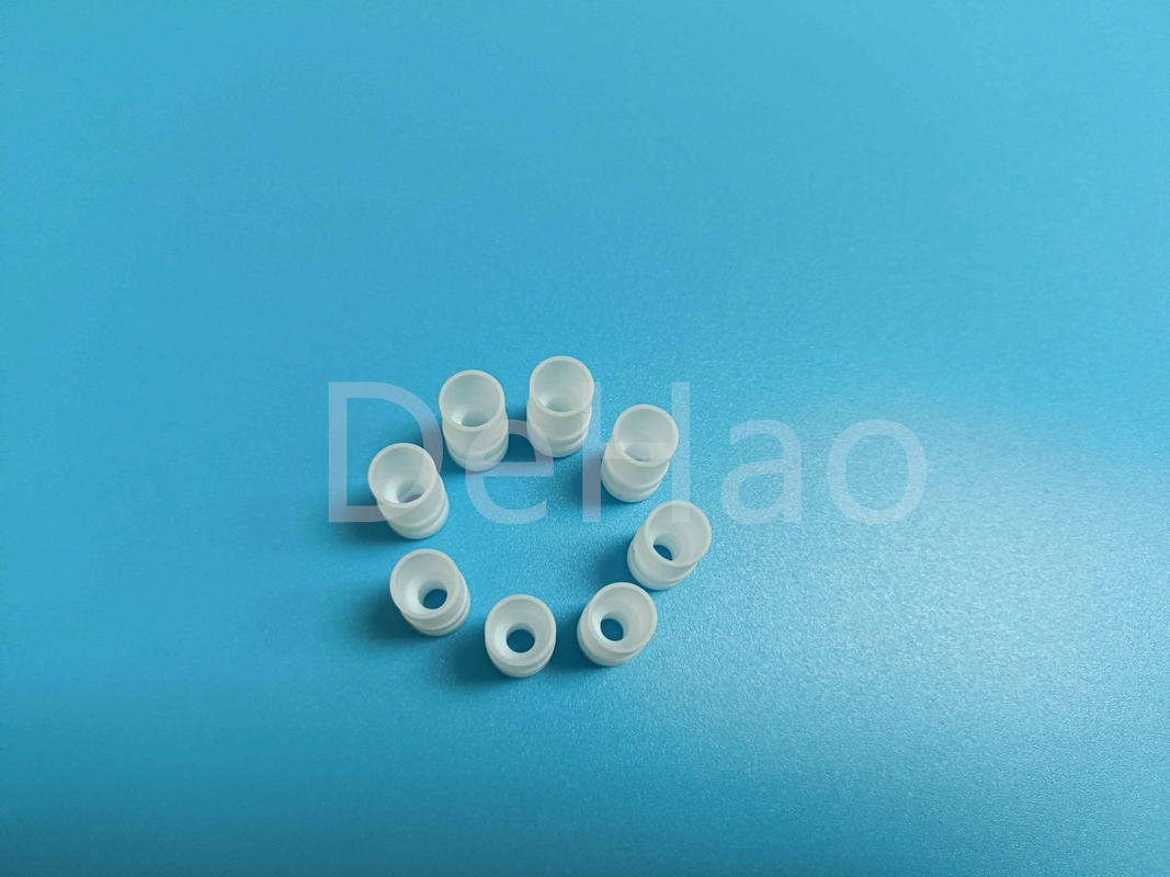 High Precision PTFE Insulators CNC Machined Parts Coax RF Coaxial Connectors