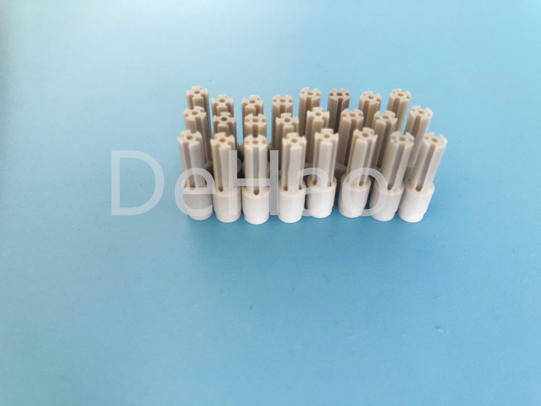 PEEK 450G Machined Insulator SMA 2.92MM RF Connector Adapter