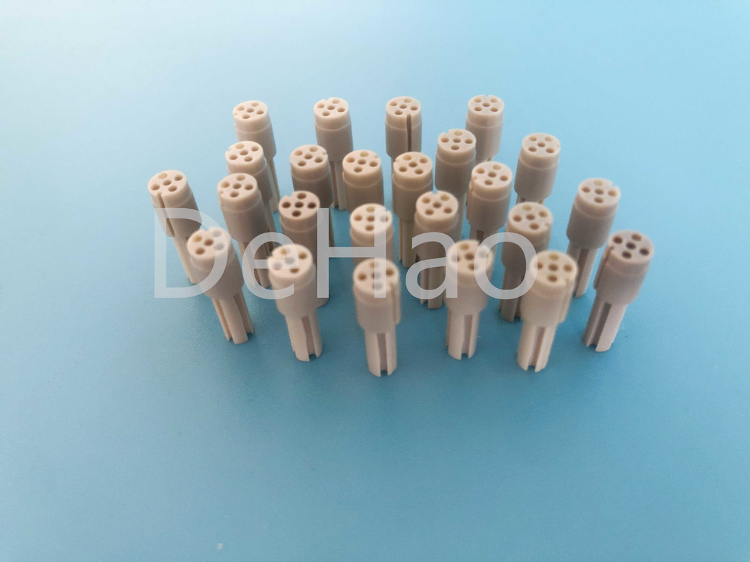 PEEK 450G Machined Insulator SMA 2.92MM RF Connector Adapter