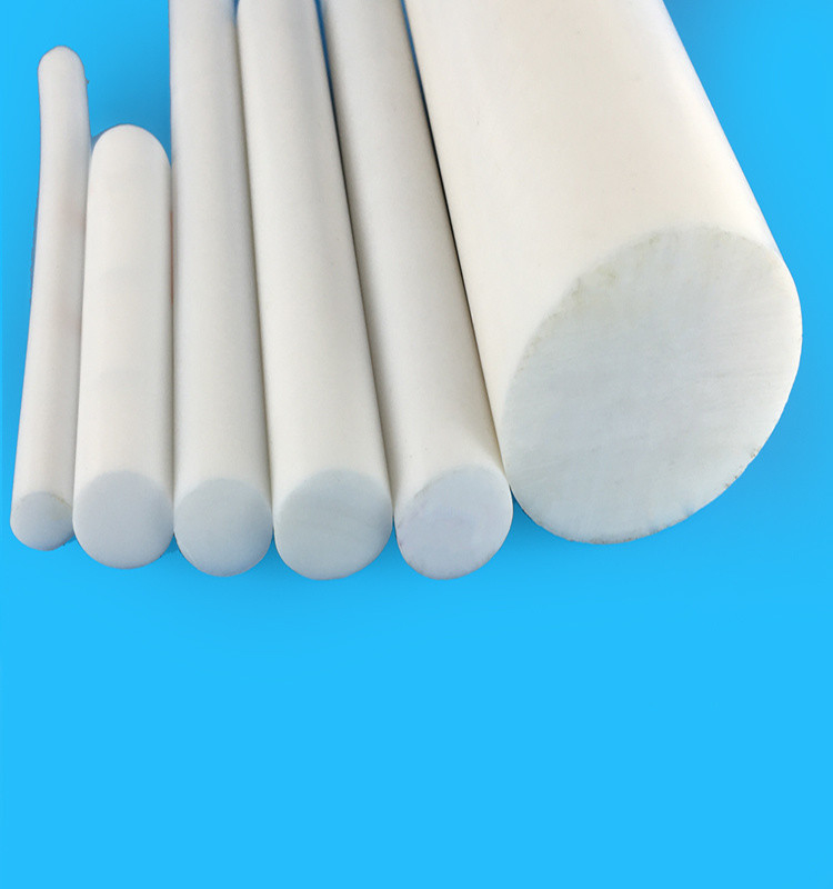 Non Viscous Virgin PTFE Extruded Rods Stock Self Lubricating