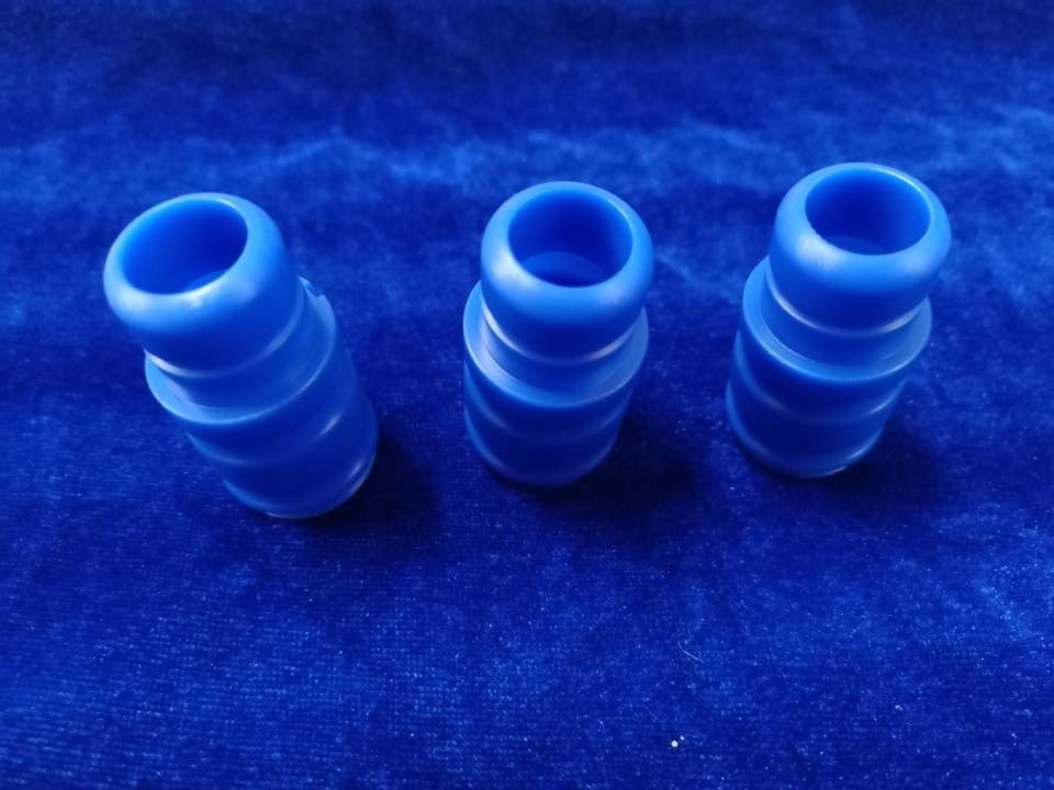 Blue POM Acetal Copolymer Connector Automotive CNC Parts