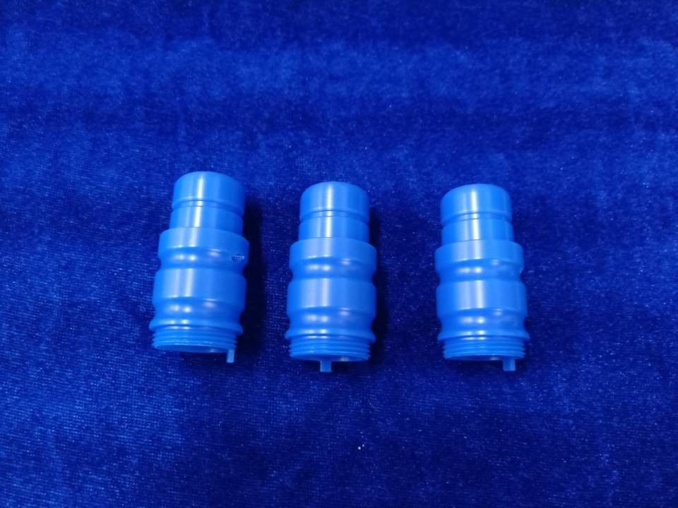 Blue POM Acetal Copolymer Connector Automotive CNC Parts