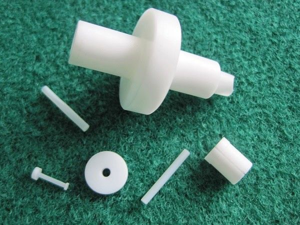 Low Friction PTFE Machined Parts , White PTFE Electrical Insulator