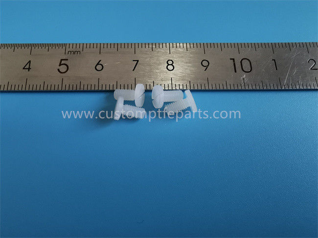ISO9001 Nylon Machined Parts , Unfilled White Nylon Screws