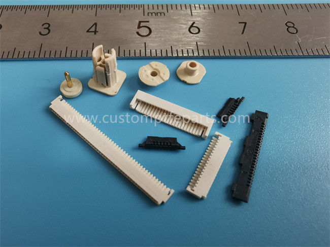 Black Micro Mold Plastics Injection Molding Insert FPC SMP Connector