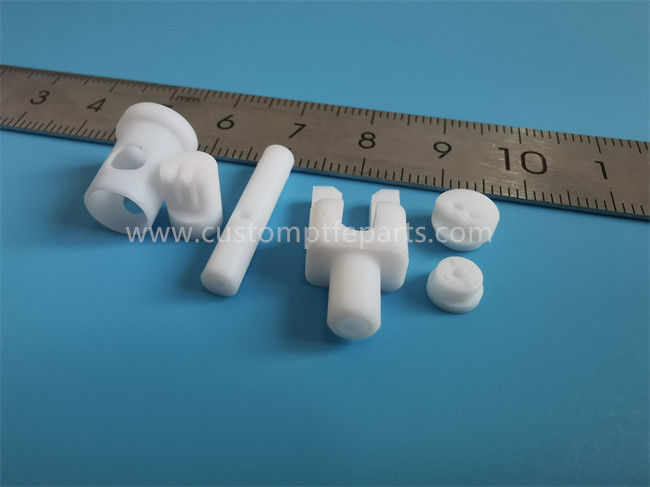 Burr Free PTFE Machined Parts RF Connector Glue Hole