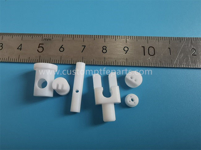 Burr Free PTFE Machined Parts RF Connector Glue Hole