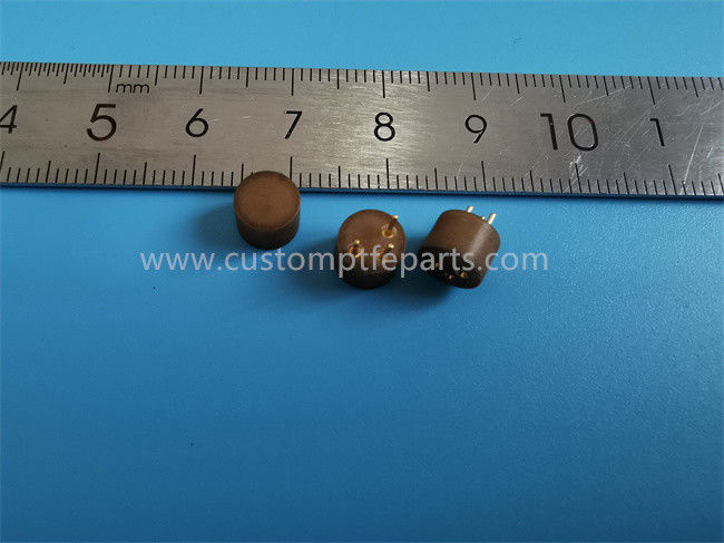 Dark Brown Bronze Filled PTFE  EIZZ 3 PIN Din Plug Tonearm Connector