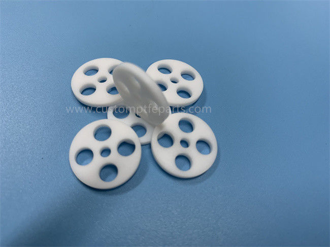 Custom CNC Machining Plastic Parts PTFE porous insulator  Insulators