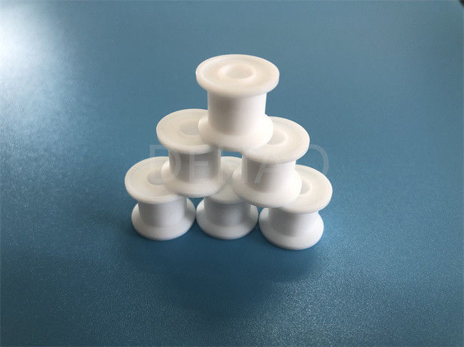 ISO9001 PTFE Machining Parts , Dielectric PTFE Shaft Bushings