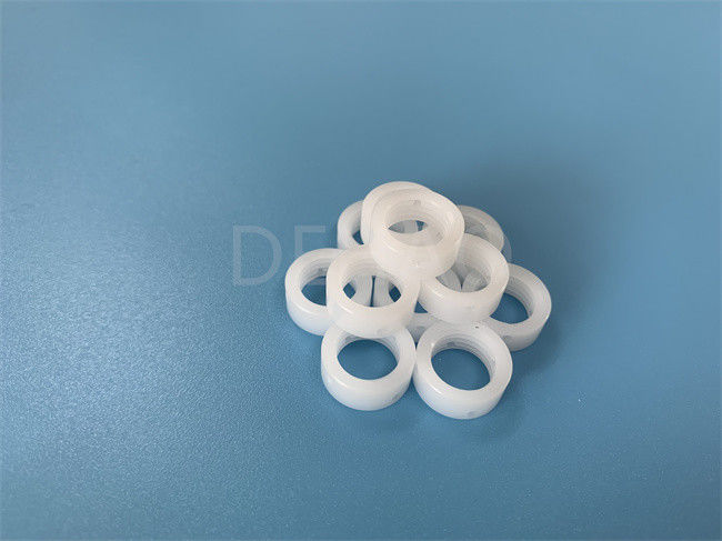 White POM Acetal Plastic Ring Washer Food Processing Machine Parts