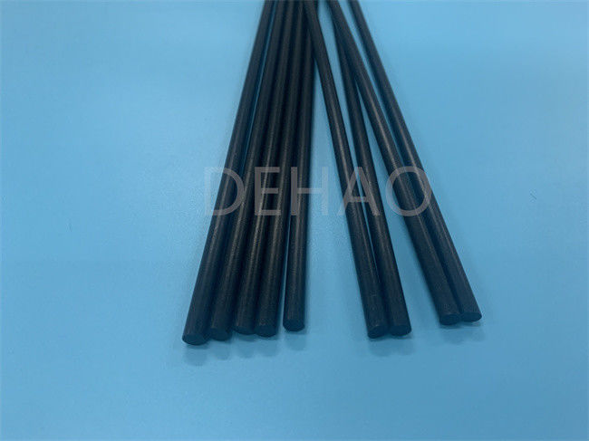 Black Carbon Filled PTFE Rod , Extruded Graphite Filled PTFE Rod