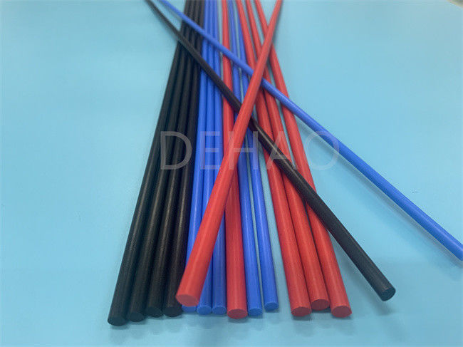 Medical Industrial PTFE Extruded Rod , High Tamperature Resistant Black PTFE Rod