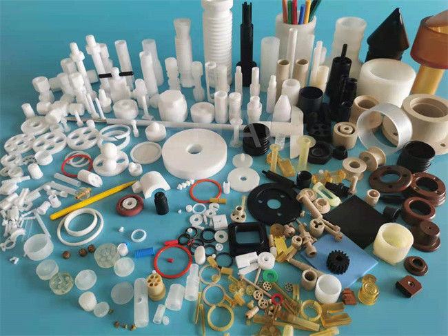Plastic Virgin PTFE CNC Machining Parts Compression Moulding For PTFE Product