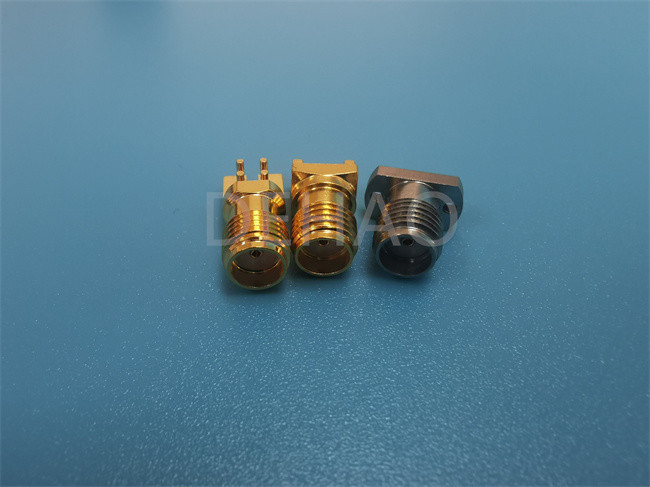 Insulator Custom PTFE Parts For 2.92 RF Coaxial Connector 40G Gold Plated
