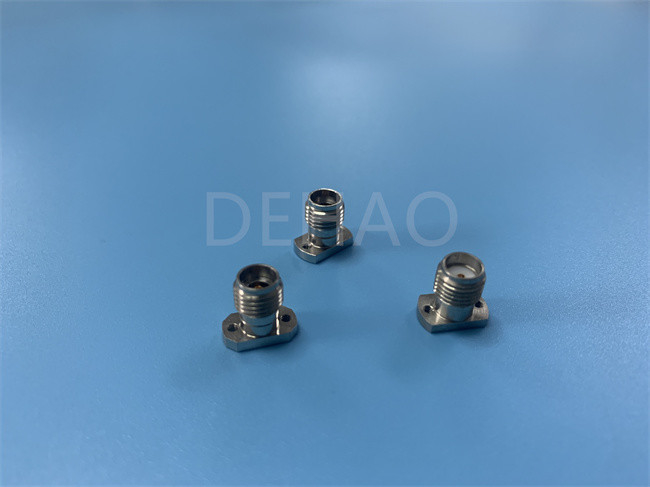 Insulator Custom PTFE Parts For 2.92 RF Coaxial Connector 40G Gold Plated