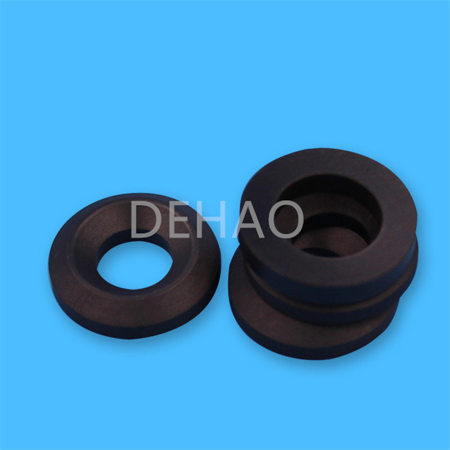 Carbon Fiber Filled PTFE Machined Parts Plastic Seal Cylinder Gaskets Ring