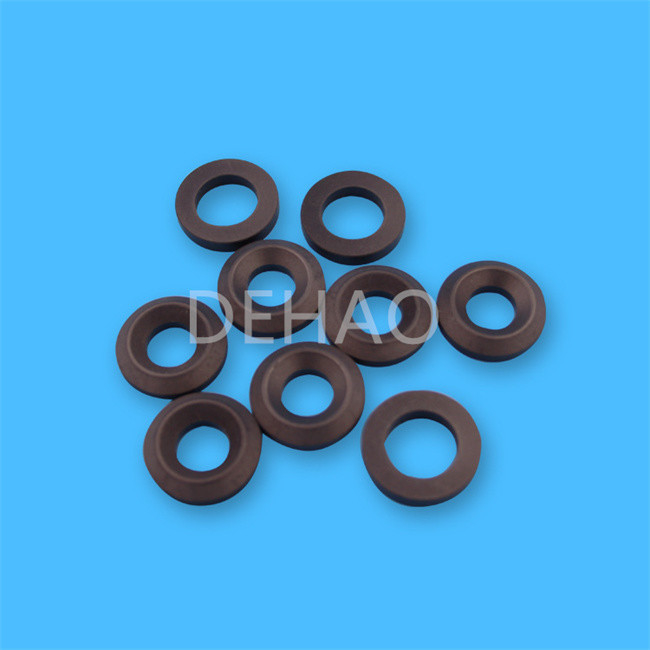 Carbon Fiber Filled PTFE Machined Parts Plastic Seal Cylinder Gaskets Ring