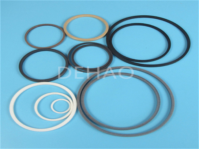 Carbon Fiber Filled PTFE Machined Parts Plastic Seal Cylinder Gaskets Ring